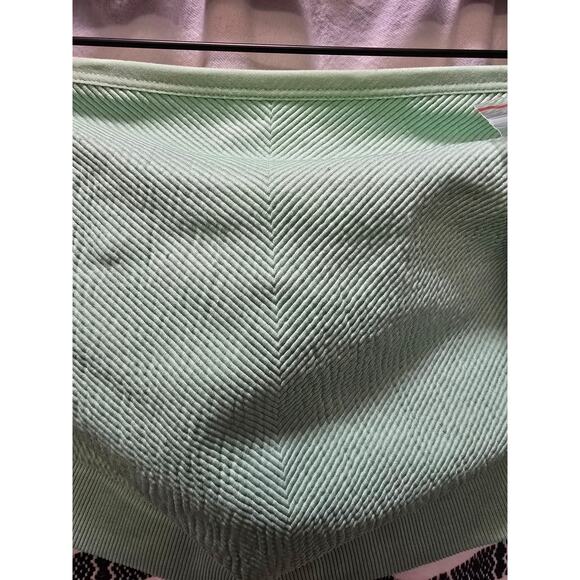 NWT Colsie light green ribbed bandeau crop top with removable straps size XL - Picture 3 of 11